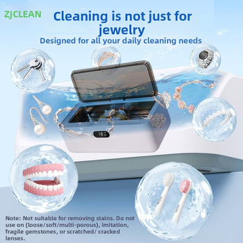 Ултразвукова почистваща машина за очила, бижута, часовници, протези и ортодонтски апарати; 1 слот • 45 kHz • 18 W • Smart Clean