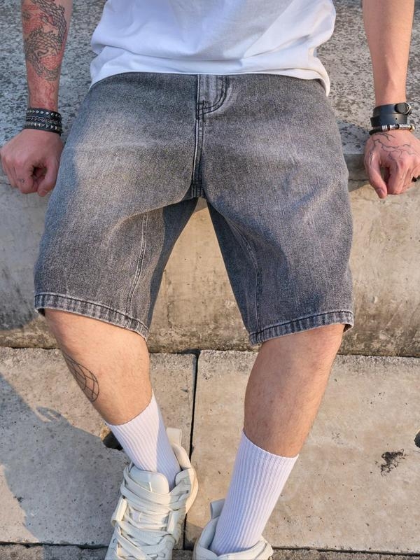 Мъжки винтидж дънкови дънки, прав силует, ниска талия, цип, Modal плат