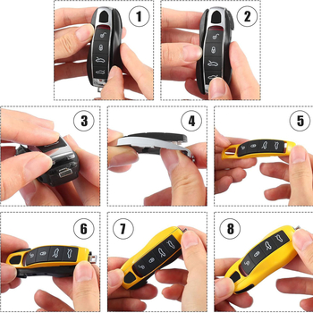 Silikoonist auto kaugvõti kate Porsche Macan, Cayenne ja Panamera jaoks — kohandatav, valmistatud Huizhou linnas