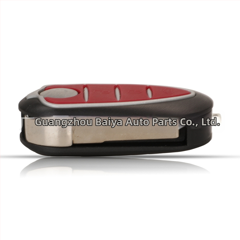 Alfa Romeo 3-nupuline sulankstuv võtme korpuse asendus; võtme tera: vask + plastik; korpus: plastik; kaal 51 g