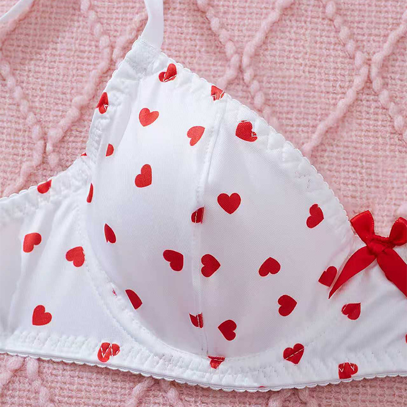 Sieviešu intīmu komplekts ar režģa dizainu, poliestera audums, 90–95% poliester satura, sievietēm, mīļš meitenīgs stils