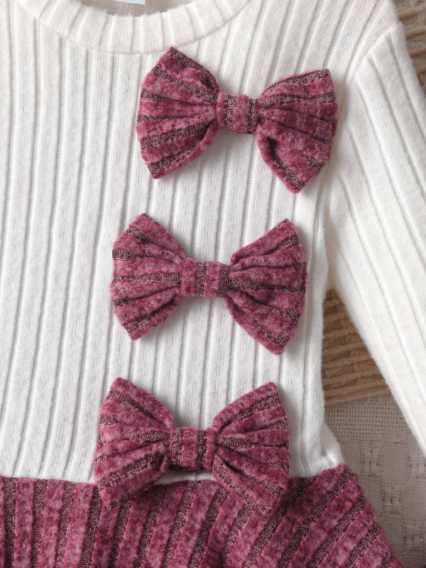 Tüdrukutele kaks-osaline püksikomplekt pikkade varrukatega topi ja pükstega, ühtne muster, puuvill-poliesteri segu, pehme viimistlus