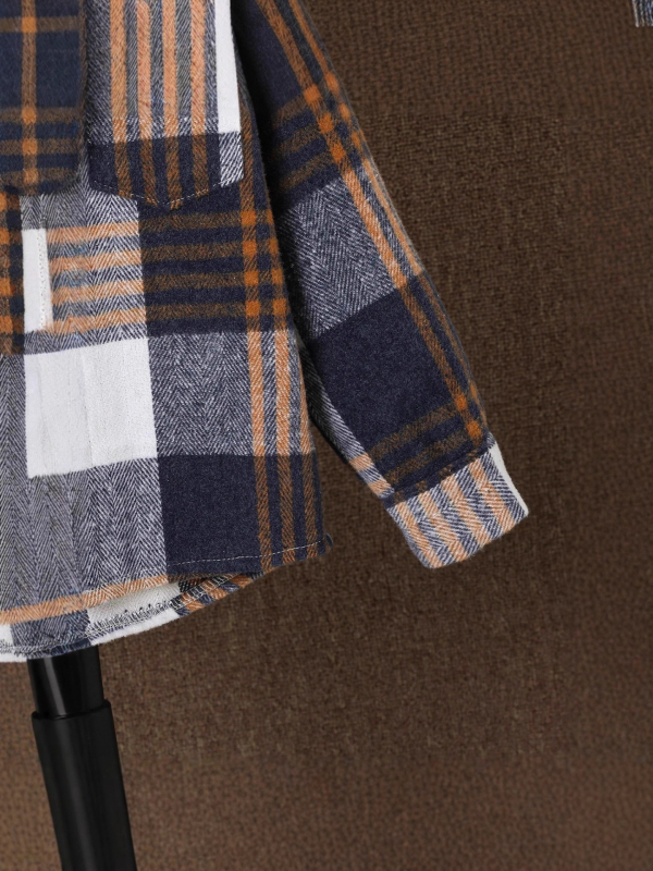 Laste kaksos osaline komplekt: kapuutsiga pikkade varrukatega ruuduline särk ja sirged teksad, pehme töötlusega kangas, kevad–sügis