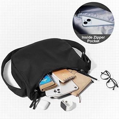 Unisex lõuendist crossbody kott tänavuse moe stiilis, suur maht, horisontaalne ruudukujuline kuju, tõmblukk, vooder nailon