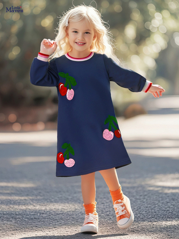 Παιδικό φόρεμα – πριγκιπικό στυλ, 93% βαμβάκι, για ηλικίες 3–8 ετών, Φθινόπωρο 2025