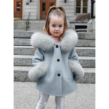 Детско палто с качулка, Lyocell плат, дълги ръкави, JK стил, за 1–3 години