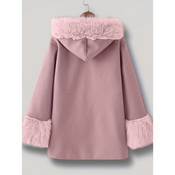 Детско палто с качулка, Lyocell плат, дълги ръкави, JK стил, за 1–3 години