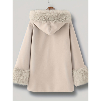 Детско палто с качулка, Lyocell плат, дълги ръкави, JK стил, за 1–3 години