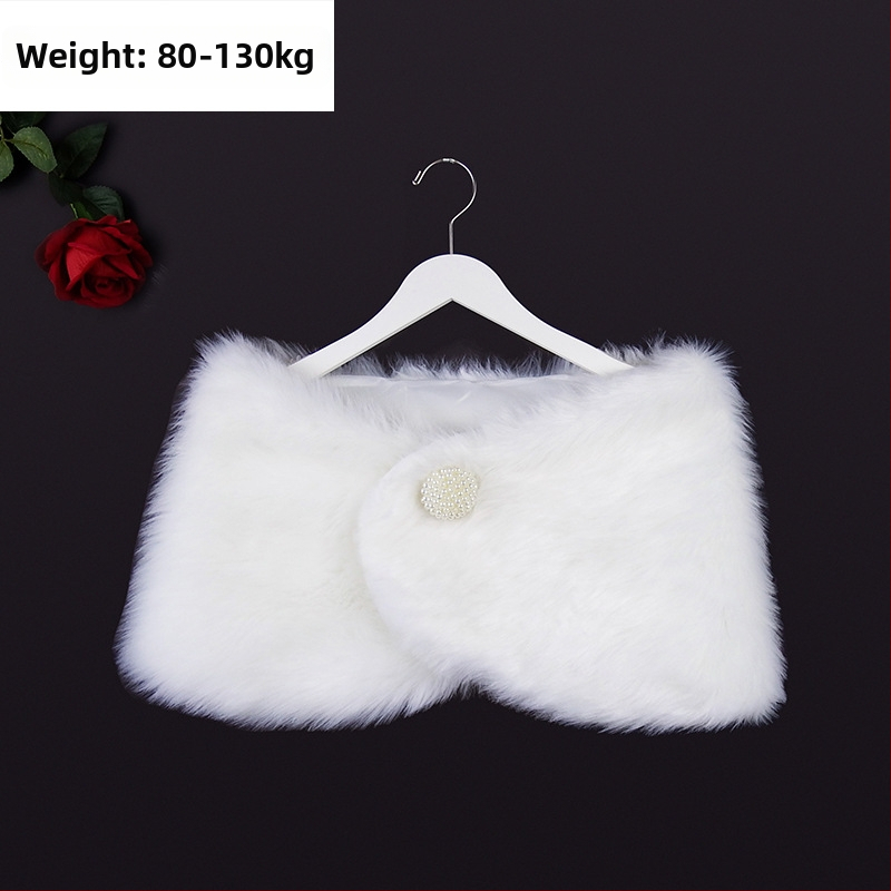 Žiemos nuotakos šalis su ilgomis rankovėmis, dirbtinė kailiena, monokrominis raštas, japoniško-korejiško saldaus stiliaus