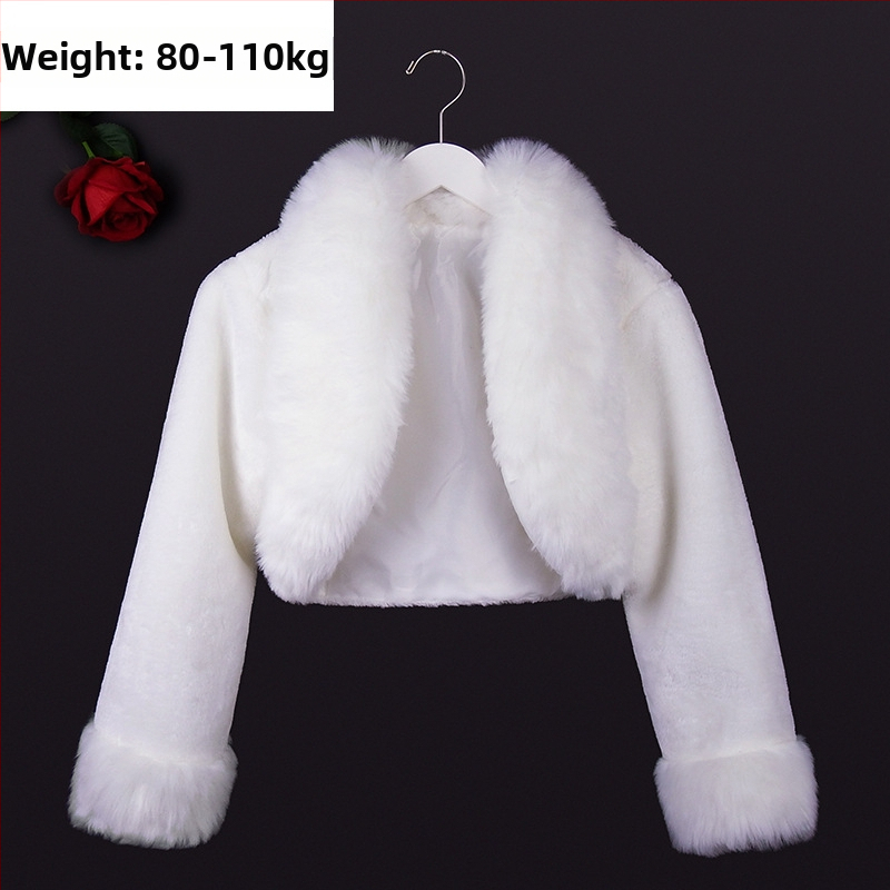 Žiemos nuotakos šalis su ilgomis rankovėmis, dirbtinė kailiena, monokrominis raštas, japoniško-korejiško saldaus stiliaus