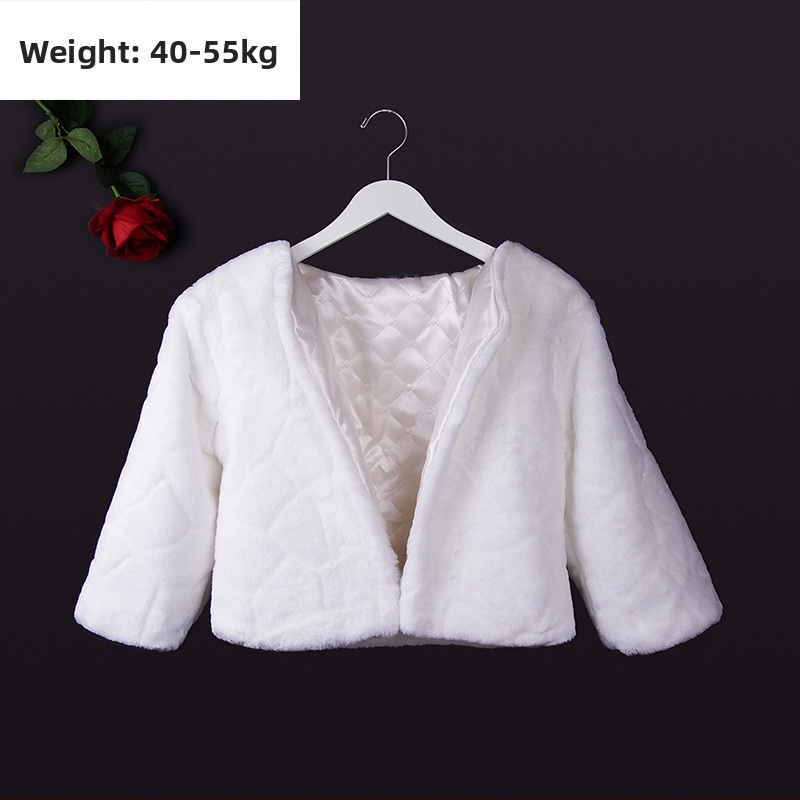 Žiemos nuotakos šalis su ilgomis rankovėmis, dirbtinė kailiena, monokrominis raštas, japoniško-korejiško saldaus stiliaus