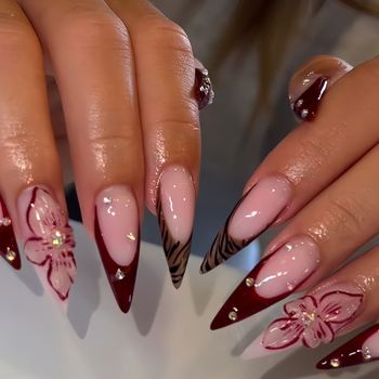 Naiste moe ehted: 3D lillede disain kristallidega, mandli kujuga, paela motiiv, kandmiseks