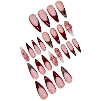 Naiste moe ehted: 3D lillede disain kristallidega, mandli kujuga, paela motiiv, kandmiseks