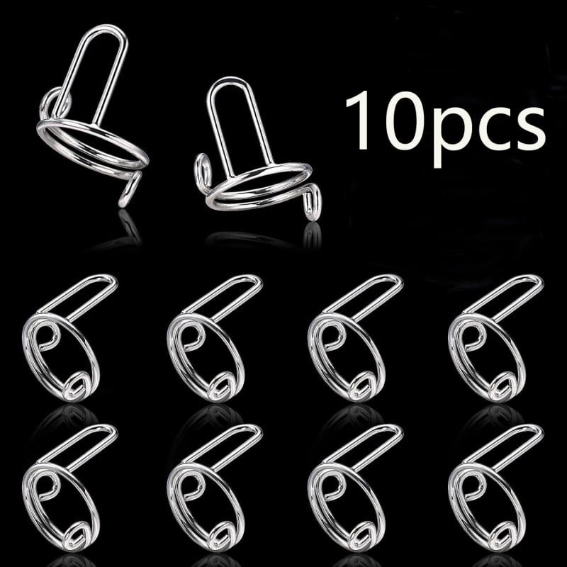 Női vintage stílusú körömgyűrűk — anyag: réz, U alakú forma, elektroplating, 10 darabos készlet