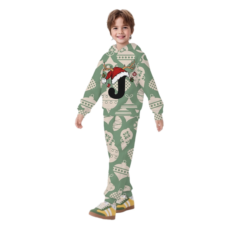 Детски спортен комплект с качулка – 2 части: суитшърт с дълги ръкави и панталони, памучна смес с 50-70% полиестер, за пролет и есен, за деца над 8 години.