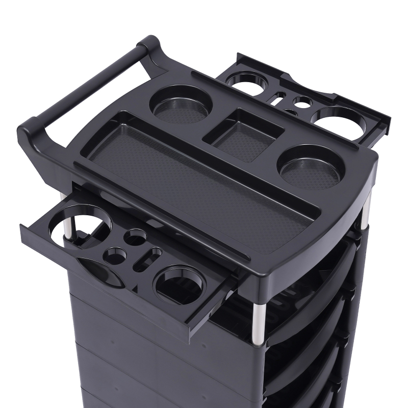 Тележка за инструменти за красота и фризьорство – пет чекмеджета, PP материал, модел A60, модерен стил, сглобяема