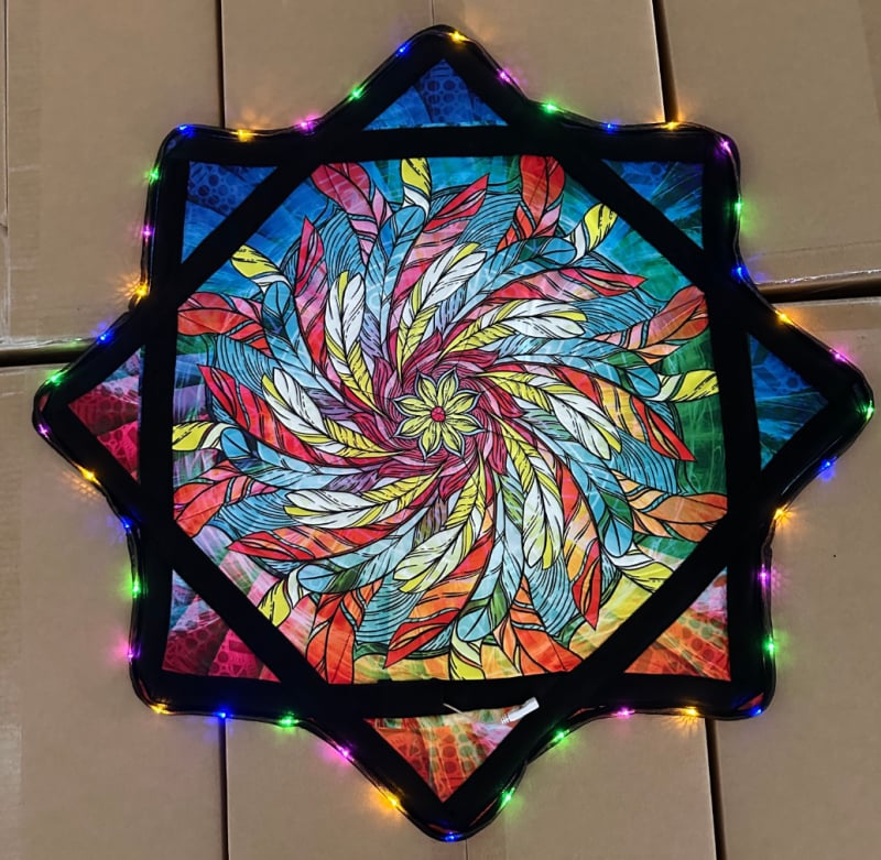 Șal de dans Yangko din Lycra, formă octagonală, pentru adulți, Primăvara 2023