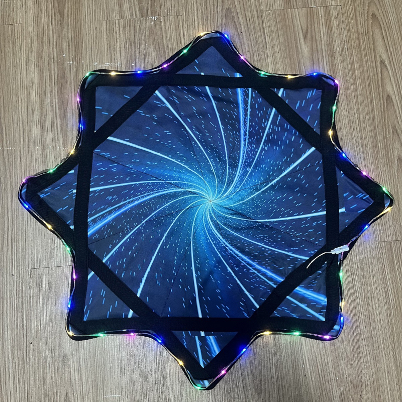 Șal de dans Yangko din Lycra, formă octagonală, pentru adulți, Primăvara 2023