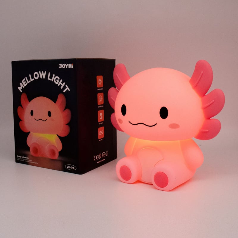 Lastele mõeldud öövalgust, kuusnurkne kujundus loomamotiividega (dinozaur ja mesilane), silikoonist abažuur, Type-C toide, joonisfilmistiilis, tööiga üle 100000 tunni