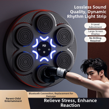 Умен музикален кръгъл боксов апарат за домашна употреба – ABS, висящ тип, електронна мишена, вътрешен фитнес за възрастни и деца