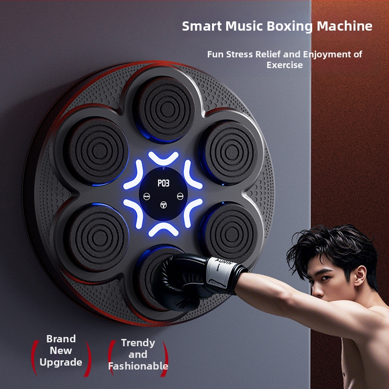Умен музикален кръгъл боксов апарат за домашна употреба – ABS, висящ тип, електронна мишена, вътрешен фитнес за възрастни и деца