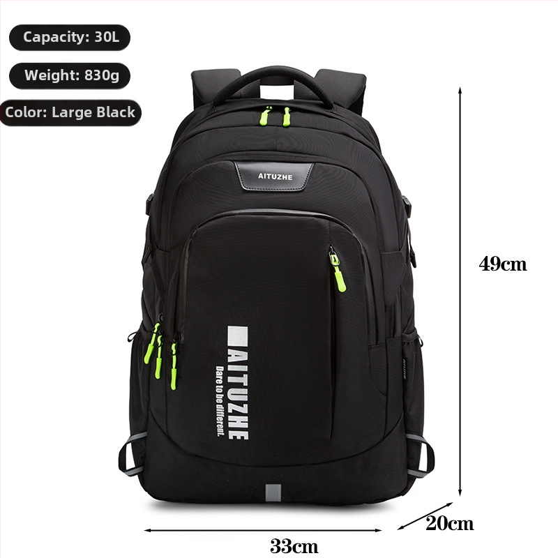 Раница унисекс, нейлонова, градски стил, обем 20–35 л, водоустойчива, презрамки с въздушна възглавница