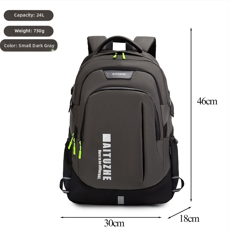 Раница унисекс, нейлонова, градски стил, обем 20–35 л, водоустойчива, презрамки с въздушна възглавница