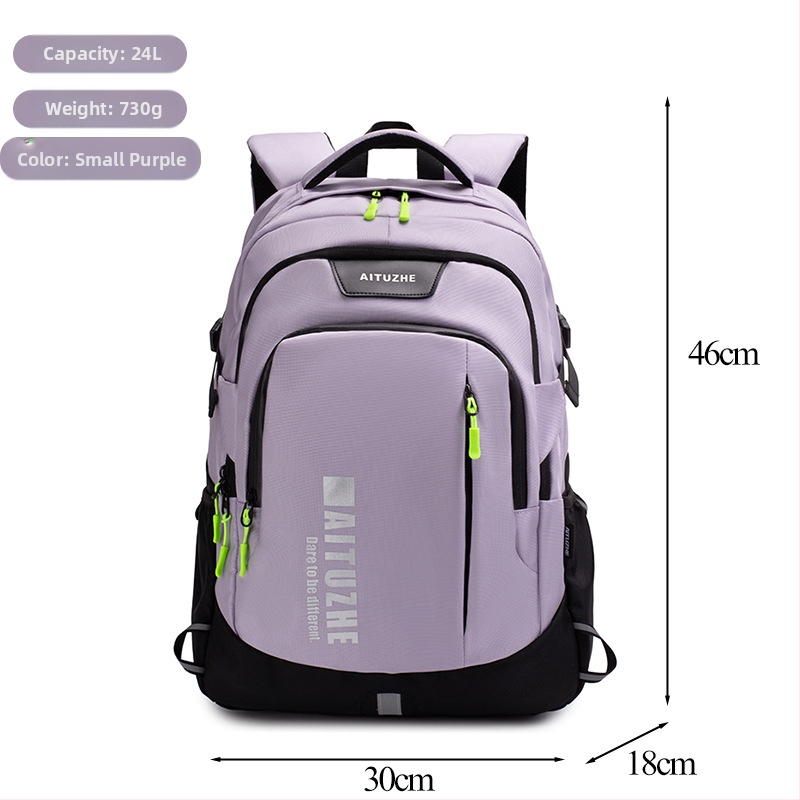 Раница унисекс, нейлонова, градски стил, обем 20–35 л, водоустойчива, презрамки с въздушна възглавница