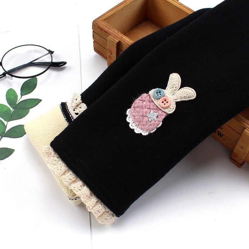 Леггинси за момичета, дебели, свободен силует, за есен и зима