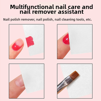 Ühekordsed ruudukujulised küünte eemaldamise salvrätikud, mitte-kootud materjal, 57 g, klimonla