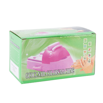 Qiku машина за маникюр DIY печат на нокти, 6 плочи за печат, безмаслена фототерапия