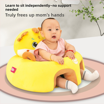 Rk yunyi Laste plüüsist õppimiseks istuma — madal raskuskeskus, kukkumise vastane seljatugi, draakon kujundus lühikeses pehmes plüüsis, sobib 0–3-aastastele