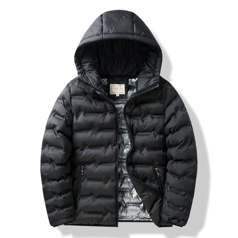 Детско палто с графенова термална технология, качулка, зимно, с полиестерен пълнеж