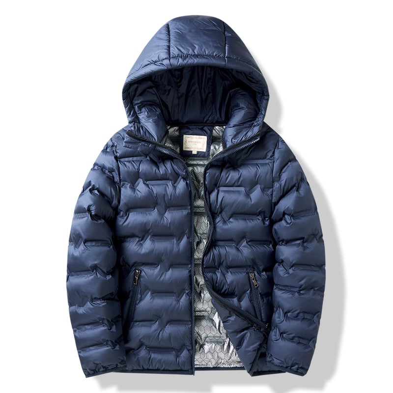 Детско палто с графенова термална технология, качулка, зимно, с полиестерен пълнеж