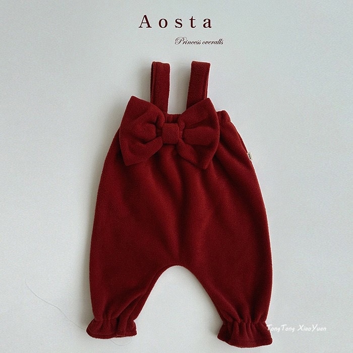 Зимен комплект за деца от две части, корейски стил, дебел памук (85%), дълги ръкави, пуловер без качулка, едноцветен, за деца 1–3 години