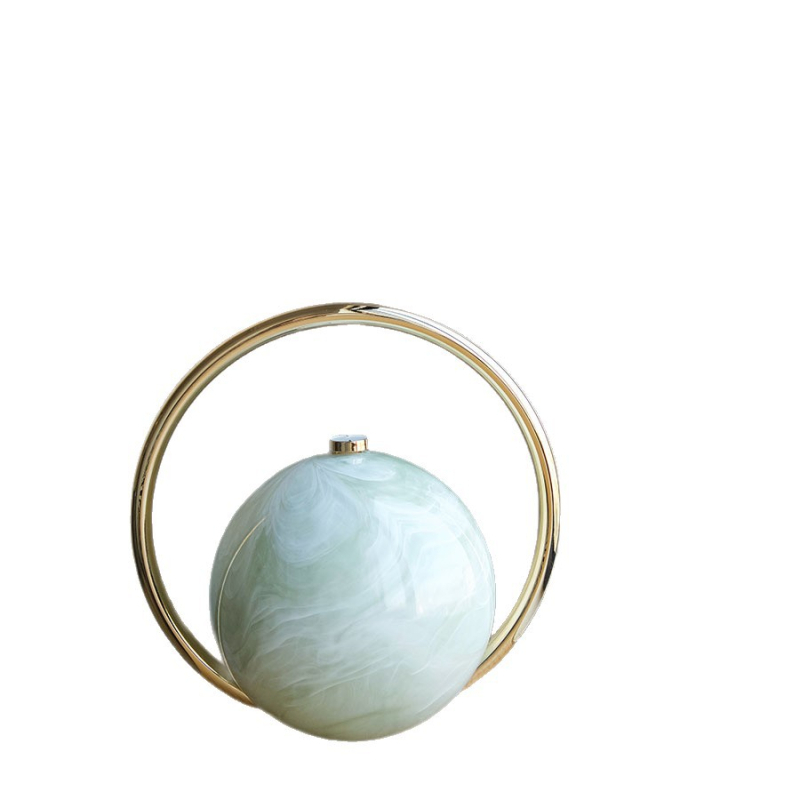 Akrüülkõrvakäekott marmormustriga, sfääriline õhtukott lukustusega, vooderita, sisemine dokumendikott