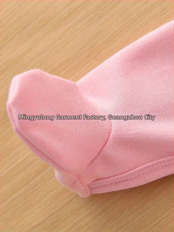 Vastsündinute romper südameprinti ja krooni, kootud polüester 95%, pikad varrukad, eesmine nupupugude sulgemine, kevad-sügisk, vanus 0–1 aasta