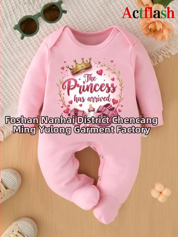 Vastsündinute romper südameprinti ja krooni, kootud polüester 95%, pikad varrukad, eesmine nupupugude sulgemine, kevad-sügisk, vanus 0–1 aasta