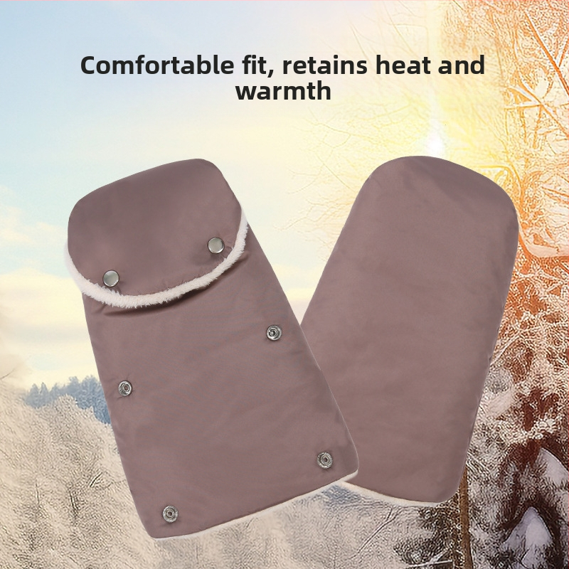 Ръкавици за дръжката на детска количка – топли, водоустойчиви, ветроустойчиви, с флис подплата, удебелени | Belshu