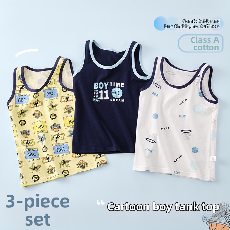 Bevarrukuline puuvillane topp poissile, igapäevase stiiliga, ümmarguse kaelusega, 95% puuvill, vanus 3–8 aastat (100–140 cm)