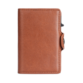 PU картодържател за банкови карти с RFID защита – унисекс, разширяем капацитет, антифрод защита, пролет 2025