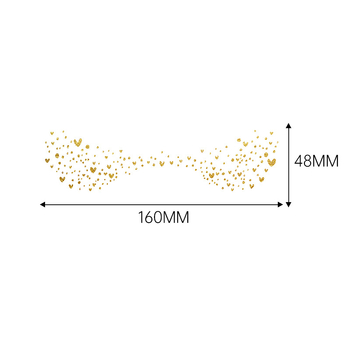 Стикери за татуировка с лунички и позлата – техника: воден трансферен печат; дизайн с позлатено фолио; водоустойчиви и против изпотяване; печатано лого; полу-ръчен и полу-механичен процес