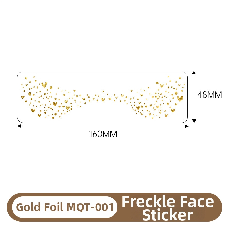 Стикери за татуировка с лунички и позлата – техника: воден трансферен печат; дизайн с позлатено фолио; водоустойчиви и против изпотяване; печатано лого; полу-ръчен и полу-механичен процес