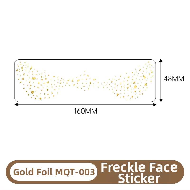 Стикери за татуировка с лунички и позлата – техника: воден трансферен печат; дизайн с позлатено фолио; водоустойчиви и против изпотяване; печатано лого; полу-ръчен и полу-механичен процес