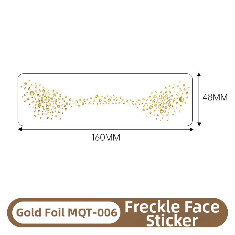 Стикери за татуировка с лунички и позлата – техника: воден трансферен печат; дизайн с позлатено фолио; водоустойчиви и против изпотяване; печатано лого; полу-ръчен и полу-механичен процес
