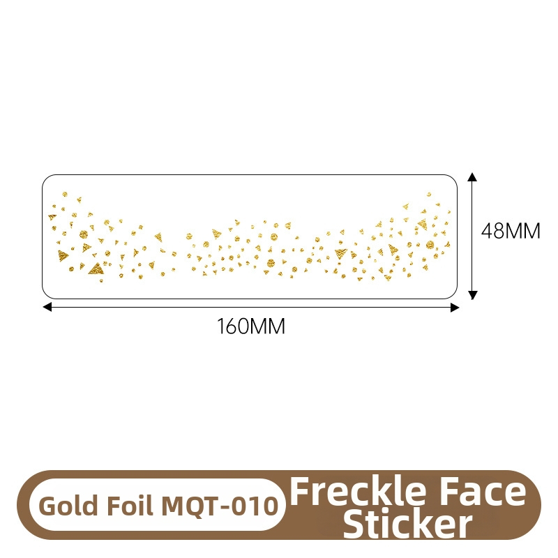 Стикери за татуировка с лунички и позлата – техника: воден трансферен печат; дизайн с позлатено фолио; водоустойчиви и против изпотяване; печатано лого; полу-ръчен и полу-механичен процес