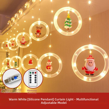 Karikatuurikujuline LED kardinate valgus, 120 LED, USB toide, kaugjuhtimispult, IP44, 3000K, jõulukaunistus