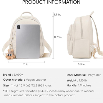 Γυναικείο σακίδιο | Φρέσκο και γλυκό στιλ, PU υλικό (Άνοιξη 2025, Άνοιγμα με φερμουάρ, Αδιάβροχο, Εσωτερικές τσέπες, Πολυεστερική επένδυση)