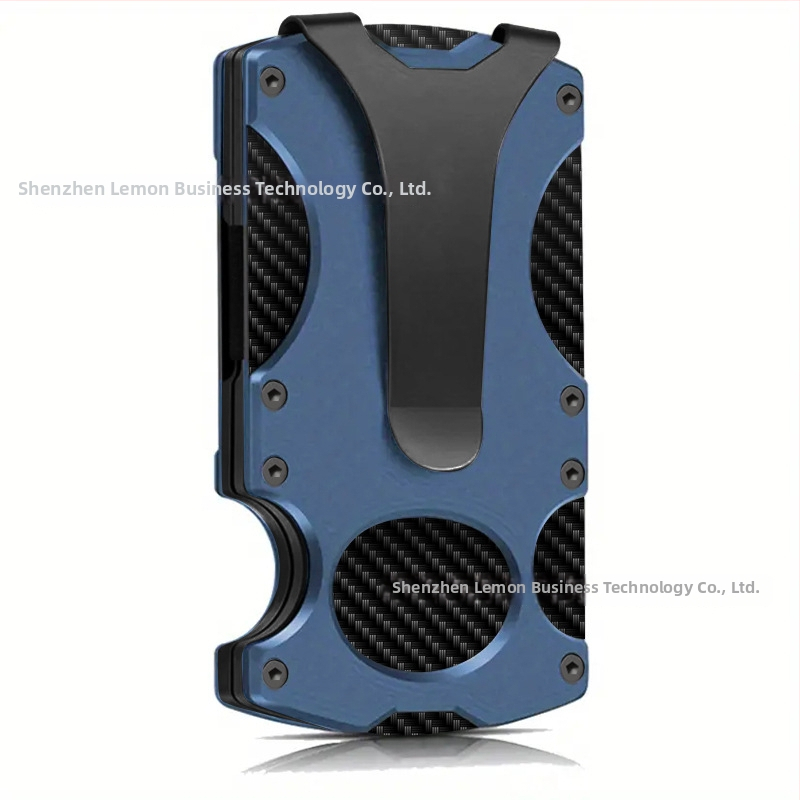 Taktikaline metallist rahakott RFID-kaitsega, kahekordne disain, mahutab 1–12 kaarti, CNC töötlemine