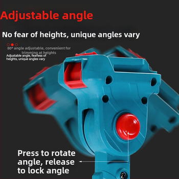 Elektriskā zaru zāģis ar pagarināšanas kātu un augstu zariem piemērotu rokturi, 21V tīkla barošana, dzelzs ķēde